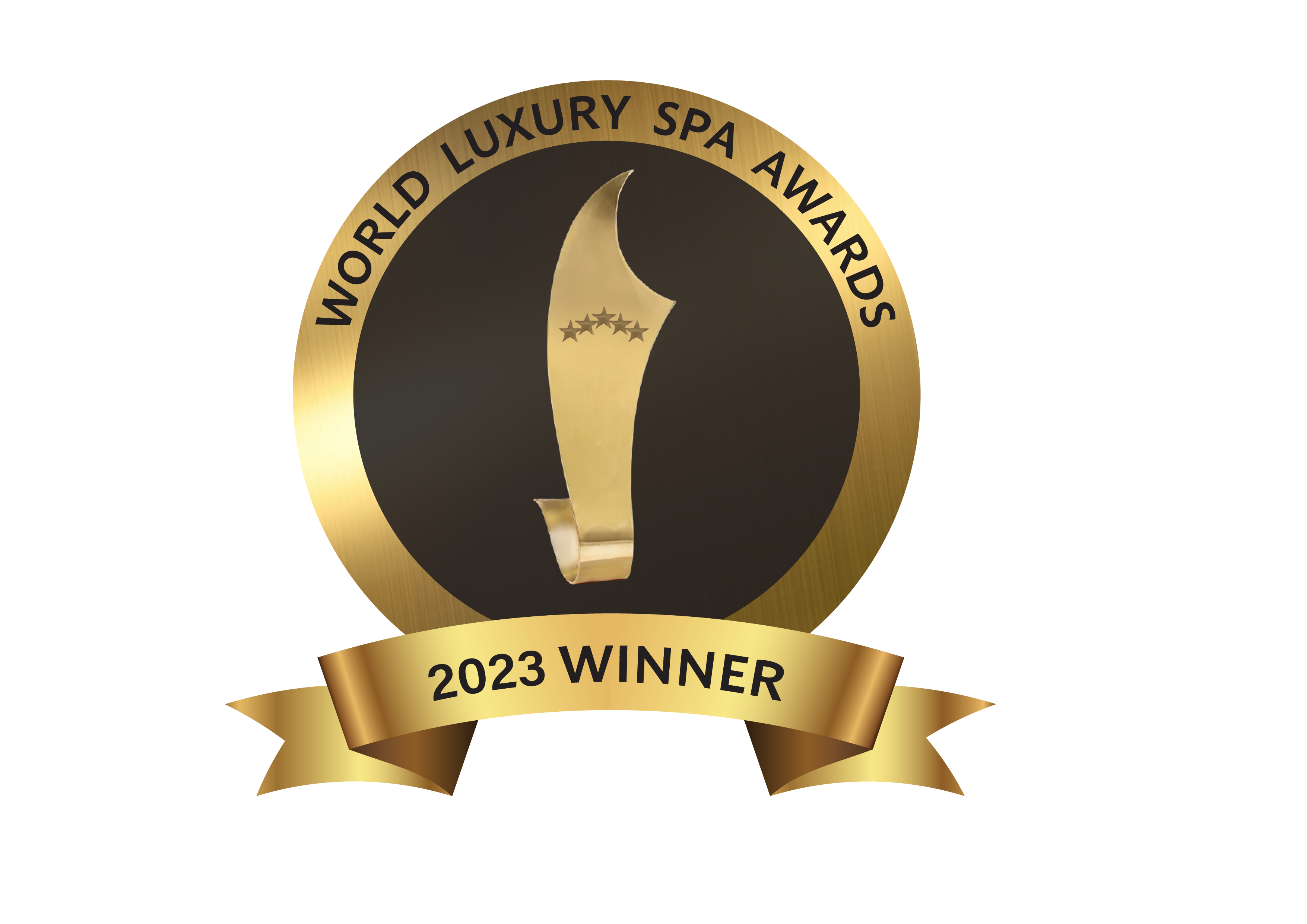 World Luxury Spa Awards 2023 Winner ribbon/medal design